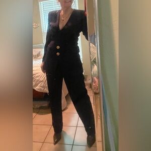 🍃 Rare St.John Navy knit pants set EUC